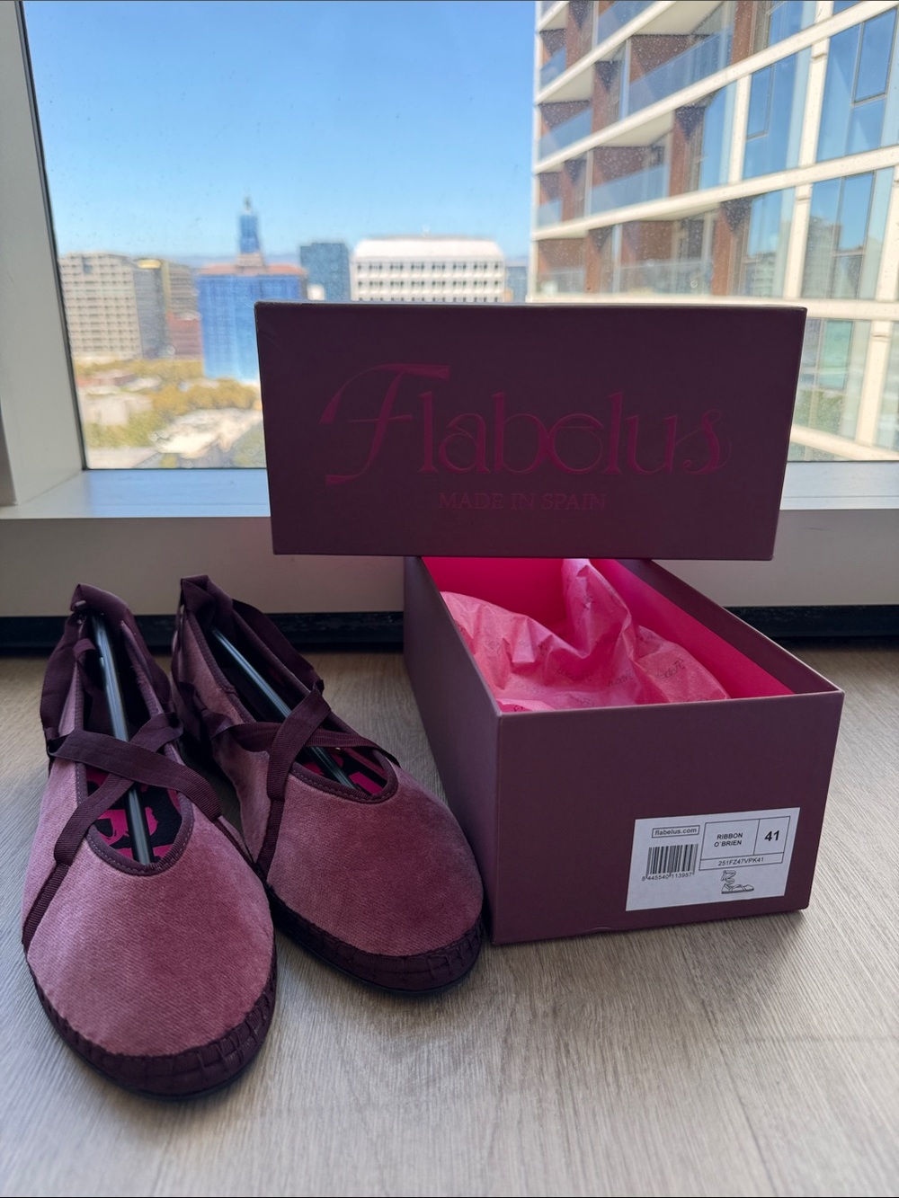 Flabelus Ribbon o’Brien ballet flats